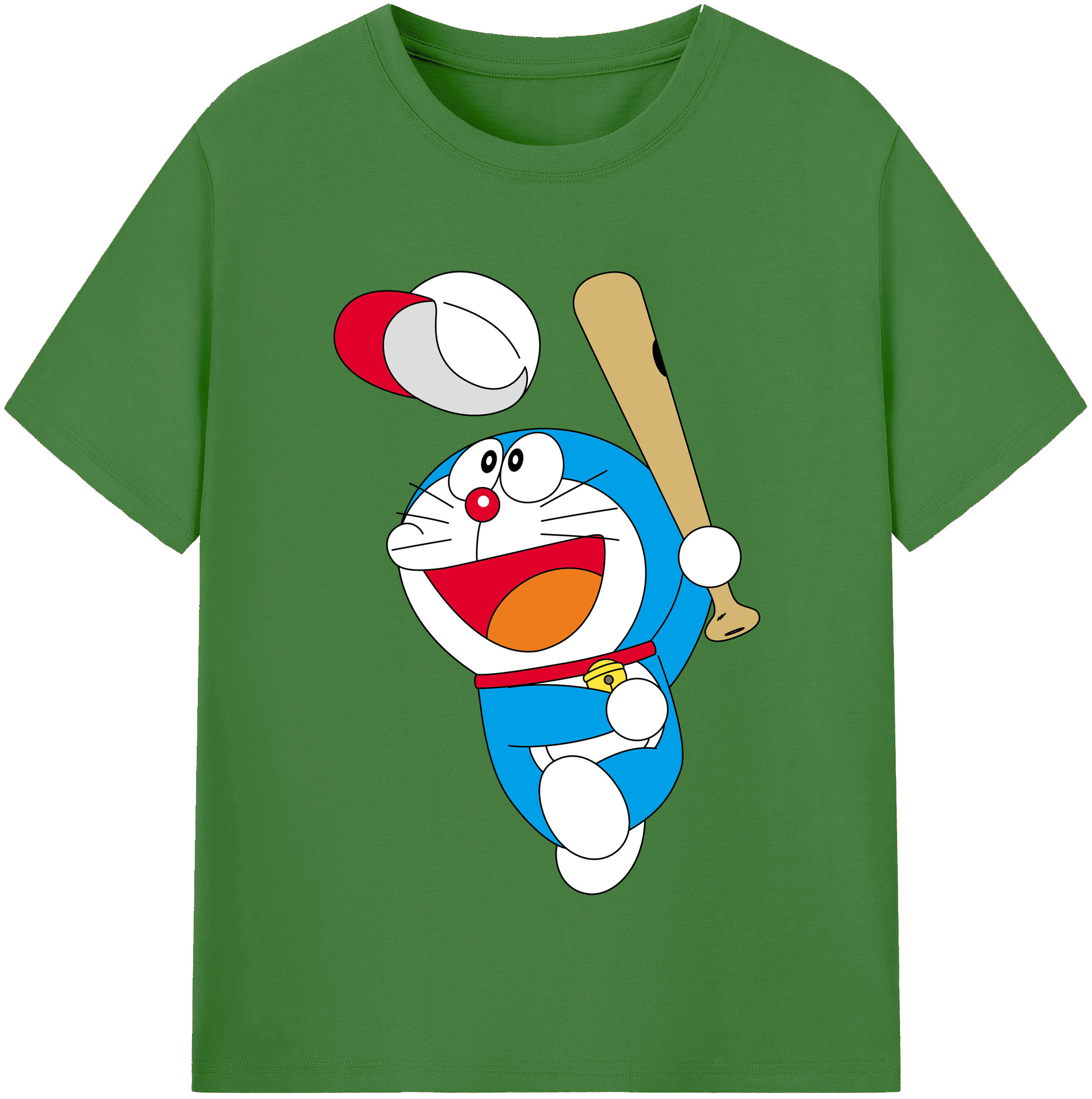 （画像用） ドラえもん Doraemon レディースカジュアルプリントTシャツ（綿100％）